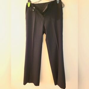 Women's Black‎ Wide Leg Trousers with Professional Finish (Size 8)